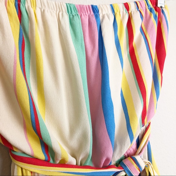 VICI Strapless Striped Pant Romper Jumpsuit, Med - Picture 4 of 12